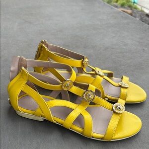 Young Versace Yellow Sandals